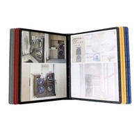 10 panneaux montage mural Flip Menu A4 support d'affichage de documents en plastique transparent pour meubles de bureau Brochure A4 porte-documents en papier