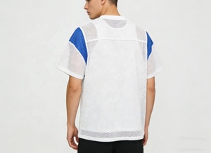 <span class=keywords><strong>Camiseta</strong></span> Deportiva de Béisbol Personalizada 100% Poliéster con Número Impreso en Serigrafía, Panel de Malla Abierta y Tejido Transpirable - Product Image 3