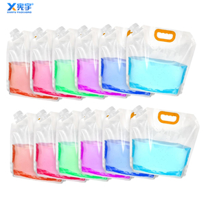 Pochette souple personnalisée à grande capacité avec poignée et bec verseur pour bière, céréales, haricots, liquide <span class=keywords><strong>de</strong></span> lavage - Product Image 1