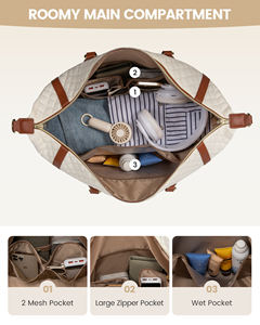 LOVEVOOK 4 in 1 여성용 여행 더플백 4pcs 세트 하룻밤 주말 핸드백 휴대 노동 배달을위한 대형 병원 가방 - Product Image 3