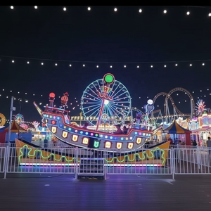 Barco Pirata Grande de Fibra de Vidrio de Alta Calidad y Económico para Exteriores, con 24 Asientos, para Niños y Adultos, Atracción de Parque de Diversiones, Barco Giratorio - Product Image 5