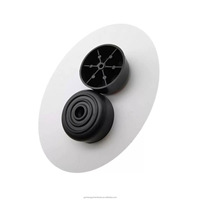 Pieds de canapé ronds en plastique durables CY-715 avec patins épaissis pour un support stable et solide pour le nivellement des canapés et des chaises