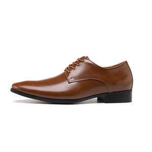 Chaussures en PU respirantes à lacets pour hommes, style décontracté et tendance, idéales pour l'extérieur, collection automne-hiver, grandes tailles, mode transfrontalière - Product Image 1