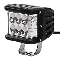 4 Inch 45W 12V LED Work Light Bar Cube Side Shooter Pod White Amber Strobe Lamp SUV Car Lights Accessories