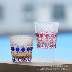 Edo cheko ถ้วยไวน์วิสกี้สำหรับใช้ในครัวเรือนพร้อมกล่องของขวัญแก้วช๊อตแก้วฟลูออไรต์แกะสลักด้วยมือสไตล์ญี่ปุ่น - Product Image 3