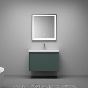 Luxurious <b>Wall</b>-<b>mounted</b> Solid Wood Bathroom Vanity Vietnam Integrated Ceramic Basin Farmhouse Style for Your Bathroom <b>Cabinet</b> - Product Image 2