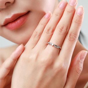 S925 Platinum Plated Romantic Sparkling Zircon Heart Romantic <b>Couple</b> <b>Rings</b> for Women Men Wedding Engagement Jewelry <b>Ring</b> - Product Image 4