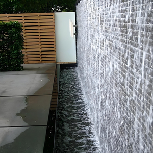 Mur rideau d'<span class=keywords><strong>eau</strong></span> de décoration d'interaction de jardin extérieur de cascades artificielles - Product Image 1