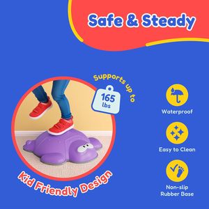 Pierres d'équilibre en forme de tortue pour enfants, ensemble de 6 pièces, jouet sensoriel antidérapant pour l'intérieur et l'<span class=keywords><strong>extérieur</strong></span>, pour les tout-petits de 3 ans et plus - Product Image 5