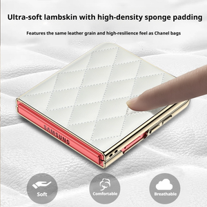 เคสโทรศัพท์ Lingge Xiaoxiangfeng เหมาะสำหรับ Samsung Z Flip7 เคสกันกระแทกแบบบางพิเศษรุ่นใหม่ Z Flip7 ระดับไฮเอนด์สุดหรู - Product Image 5
