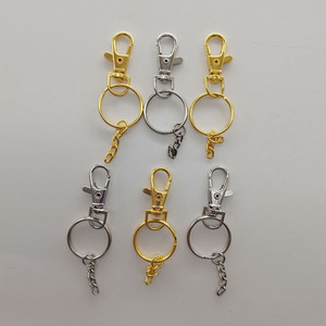 Zinc Alloy <b>Snap</b> <b>Hook</b> Keychain Ring Buckle For Bags Chains Keys Handicrafts 10x36mm Shenzhen Made - Product Image 1