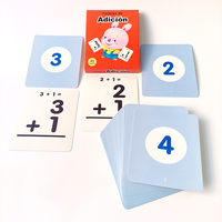 Cartes flash mathématiques interactives parent-enfant les plus vendues pour l'apprentissage de l'espagnol : Addition, Soustraction, Multiplication et Division