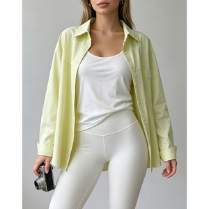 Chemise à manches longues pour <span class=keywords><strong>femme</strong></span> en coton 100% pur, de haute qualité, personnalisée, à <span class=keywords><strong>prix</strong></span> bas, vêtements de rue tendance, haut de gamme pour <span class=keywords><strong>femme</strong></span> - Product Image 5