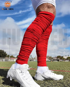 Calcetines Pre-arrugados Huachen para Fútbol <span class=keywords><strong>Americano</strong></span>, Rugby, Espinillas, Protector <span class=keywords><strong>de</strong></span> Piernas, Mangas <span class=keywords><strong>de</strong></span> Compresión para Pantorrillas, Transpirables y <span class=keywords><strong>de</strong></span> Secado Rápido para Verano - Product Image 6