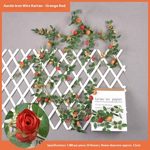 Nhân tạo tăng cây nho cành lụ<span class=keywords><strong>a</strong></span> tăng hoa Ivy Garland cây thân cây cành với để lại cho Giáng sinh đám cưới vòm tường trang trí nội thất - Product Image 4