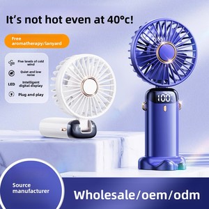Ventilateur portable électrique à LED avec écran numérique, mini ventilateur de poche pliable pour étudiants, ventilateur de refroidissement extérieur pour l'été N15 - Product Image 4