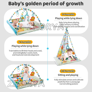 Zhorya 3 en 1 <span class=keywords><strong>tipi</strong></span> tente de jeu ramper <span class=keywords><strong>tapis</strong></span> de gymnastique bébé jeux <span class=keywords><strong>sol</strong></span> pliable <span class=keywords><strong>tapis</strong></span> de jeu avec 20 boules océaniques - Product Image 3