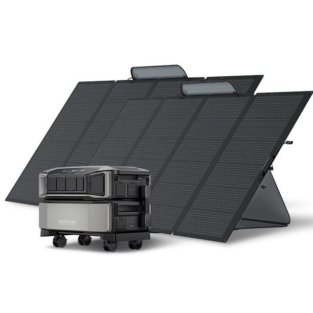EcoFlow DELTA Pro Ultra + Two 400W Solar Panels Whole-Home Backup Power