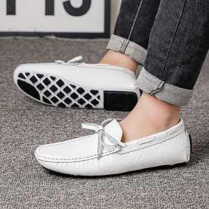 Accetta il servizio OEM fornitura di fabbrica 4 stagioni di grandi dimensioni fatto a mano in pelle da cucire Casual da uomo che cammina da guida mocassini scarpe - Product Image 6
