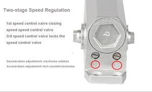 VIANS 60KG Max <strong>Door</strong> <strong>Weight</strong> Aluminum Alloy Heavy Duty Automatic <strong>Door</strong> Closer - Product Image 4