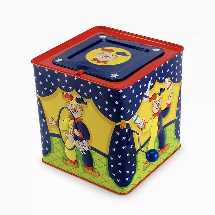 2025 Classic Children's Musical Toy Colorful Durable Tin Box