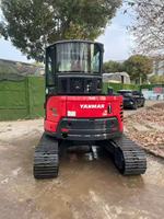 Mini-excavatrice Yanmar VIO55 de 5,5 tonnes à vendre, d'origine japonaise, faible nombre d'heures, godet de 0,16 m³, rotation zéro, vente directe usine en gros
