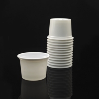 Pot en plastique alimentaire de couleur blanche Sulide pour yaourt, gobelet en plastique pas cher de 100 ml, récipient en polypropylène pour yaourt