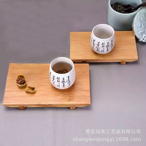Support de présentation de sushi en bambou, plateau en bois de 1,2 cm d'épaisseur, utilisation en restaurant, plateaux de service pour la cuisine japonaise - Product Image 3