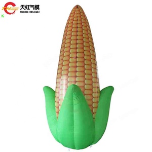 Ballon publicitaire géant gonflable en forme de maïs, livraison aérienne rapide, avec ventilateur intégré, impression UV multicolore, pour événements et publicité agricole - Product Image 1