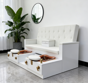 Chaise de spa pour pédicure portable double de luxe, personnalisable, multifonctionnelle, mobilier de massage pour salon, manucure et soins des <span class=keywords><strong>pieds</strong></span> - Product Image 6