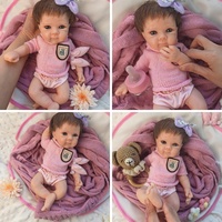 Poupées Reborn en Silicone pour Filles, 12 pouces, Bettie, Bébé Moneca, Anatomiquement Correctes, avec Cheveux Implantés, Douces au Toucher pour un Câlin Réconfortant