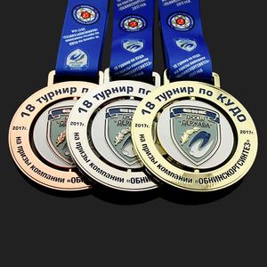 Entwerfen Sie Ihre eigene Medaille Rundspinnsport Lauffinisher - Zinklegierungs-Metallmedallie - Product Image 6