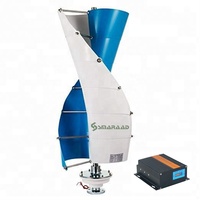 Grande Vente SMARAAD SJ-2000 2kW 12V/24V/48V Générateur Éolien Vertical à Énergie Libre avec Rotor de 650mm de Diamètre pour Usage Domestique