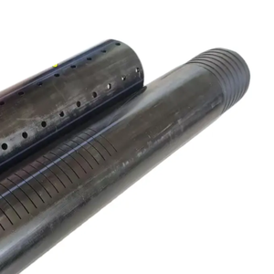 Tubería de conexión de rosca de <span class=keywords><strong>drenaje</strong></span> ranurada <span class=keywords><strong>con</strong></span> hendidura acanalada perforada <span class=keywords><strong>con</strong></span> carcasa de pozo de PE HDPE <span class=keywords><strong>con</strong></span> tubos de plástico de extremo roscado - Product Image 1