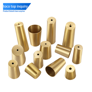 Copri Gambe in Acciaio Inox e Ottone Toco, Protezioni per Tavoli e Sedie, Copri Piedi Dorati Antiscivolo per Mobili - Product Image 2