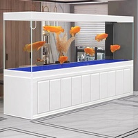 Aquarium en verre super blanc Aquarium grand salon aquarium vivant Réservoirs de poissons marins Ferme Aquaculture nouveau
