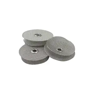 TIG Ceramic cups Multilayer ss wire mesh filter disc screen pack extrusion filter mesh stainless steel mesh filter pack