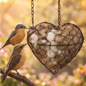 Nichoirs pour colibris faits à la main en laine naturelle de fibres d'alpaga rechargeables 2026, abri d'hiver - Product Image 3