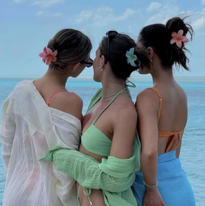 แฟชั่น pdany ขายส่งขายส่งร้อนไล่ระดับสี Plumeria ดอกไม้กิ๊บหนีบผมเครื่องประดับผู้หญิงขนาดใหญ่ - Product Image 6