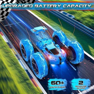 2.4GHz Electric <b>RC</b> Car Juguetes Carros Double Sided Rotating 360 Flips Racing Radio Remote <b>Control</b> Stunt Car for Kids - Product Image 3