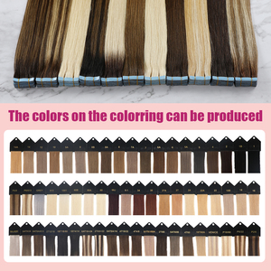 Extensiones de cabello virgen vietnamita alineado con cutícula europea de alta calidad marrón oscuro #2 proveedor de cinta Invisible de onda Natural - Product Image 6