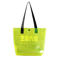 Großhandel Hochwertige Transparente PVC-Tragetasche Große Kapazität PVC-Tasche für Einkaufen/Reisen/Strand/Werbung/Verpackung