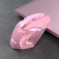Ratón Inalámbrico para Juegos con Retroiluminación RGB, Interfaz USB, Resistente al Agua, Mecánico, Recargable, para PC y Portátiles