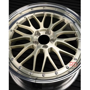 <span class=keywords><strong>ล้อ</strong></span>รถยนต์โดยสาร2ชิ้นสำหรับ Porsche 993 BMW <span class=keywords><strong>ล้อ</strong></span>ปลอมแบบขอบสีทองขอบลึก5X120 5x112ผลิตตามสั่ง - Product Image 2
