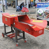 Mini machine de coupe-paille d'herbe lames en acier durables de haute qualité nouvel état petit hachoir à ensilage pour l'alimentation des animaux