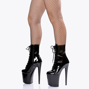 Moda Peep Toe Strip Pole Dance 20cm Mujer Zapatos Góticos 8inch Bailarina Exótica Sexy Nightclub Fetiche Fiesta Botines Punk Clu - Product Image 5