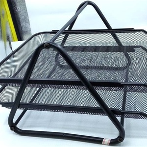 Organizador de Archivos de Malla Metálica de 3 Niveles para Escritorio de Oficina - Product Image 2