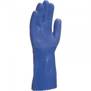 DELTA PLUS - VE780BL09 Gant en coton enduit bleu pvc type huile (multi-pack) - EAN 3295249026028 GLOVES - Product Image 2