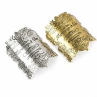 Étiquette de bouteille de vin en métal personnalisée, autocollante, logo en aluminium gaufré, étiquette de marque privée pour whisky, gin, spiritueux