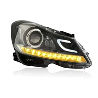 Conjunto de Faros LED para Mercedes Benz Clase C W204 Modelo 2011-2014, Modificado con Faros LED